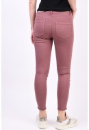 Women Pants Only Onlblush Hw Skinny Button Rose Brown